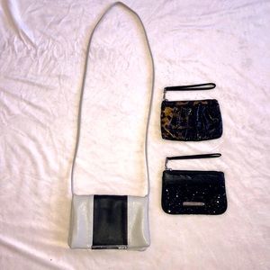 Express crossbody purse and two wristlets